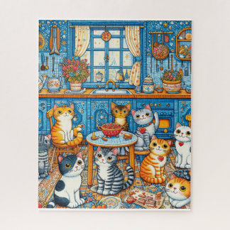 Veel Schattigee Cats Folk Art puzzel Legpuzzel