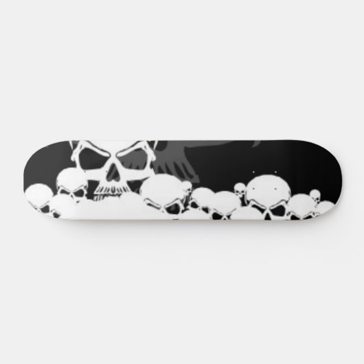 Veel schedels persoonlijk skateboard (Horizontaal)