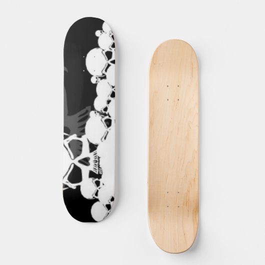 Veel schedels persoonlijk skateboard (Voorkant)