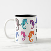 Veel Seapaarden Coffee-Mok Tweekleurige Koffiemok (Links)