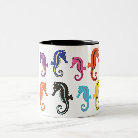 Veel Seapaarden Coffee-Mok Tweekleurige Koffiemok (Center)