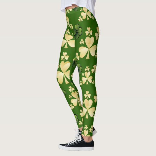Veel Shamrocks/ -Wees Iers voor een dag Leggings (Links)