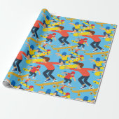 Veel Skateboarders Cadeaupapier (Uitgerold)