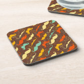 Veel snorren Achtergrond Onderzetters (set van 4) (Linkerzijde)