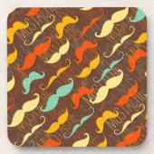 Veel snorren Achtergrond Onderzetters (set van 4) (Voorkant)