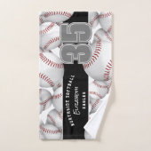 Veel softballs aangepaste speler en teamnaam handdoek (Handdoek)