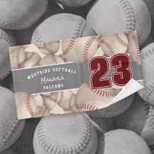 Veel softballs atleet naam aangepaste kleuren