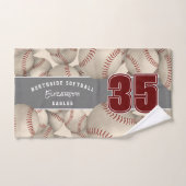 Veel softballs atleet naam aangepaste kleuren handdoek (Handdoek)