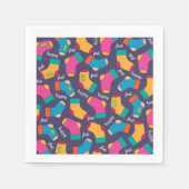 Veel Sokken papieren servetten (Voorkant)