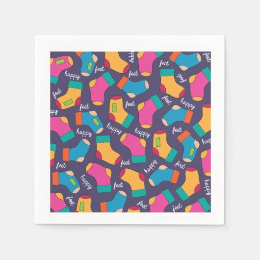 Veel Sokken papieren servetten (Voorkant)