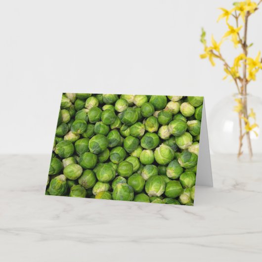 Veel spruitjes in Brussel Kaart (Gele Bloem)