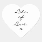 Veel Stickers van het liefdeshart wit (Voorkant)