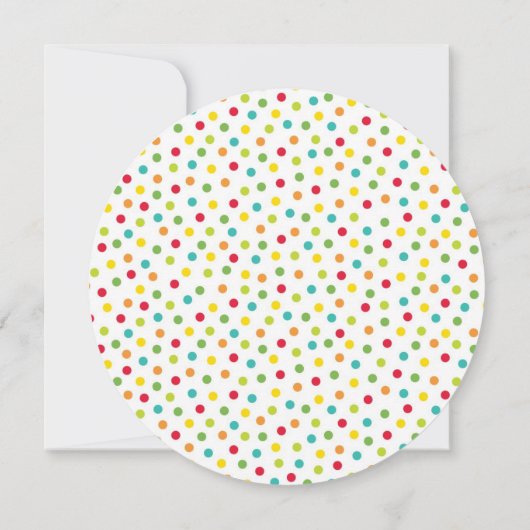 Veel Stippen - uitnodiging rond de geboorte (Achterkant)