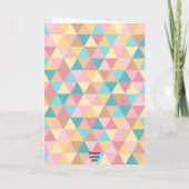 Veel succes Abstracte pastel Kaart (Achterkant)