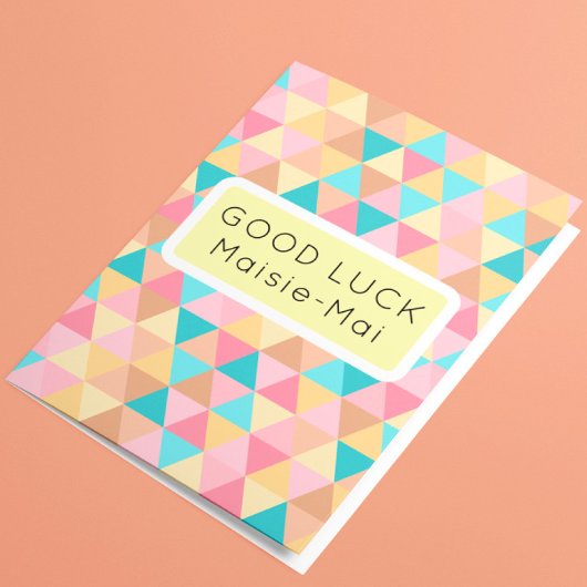 Veel succes Abstracte pastel Kaart