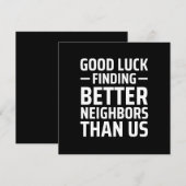 veel succes bij het vinden van betere buren dan wi notitiekaartje (Voorkant / Achterkant)
