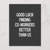 Veel succes bij het vinden van collega's beter dan briefkaart (Voorkant)