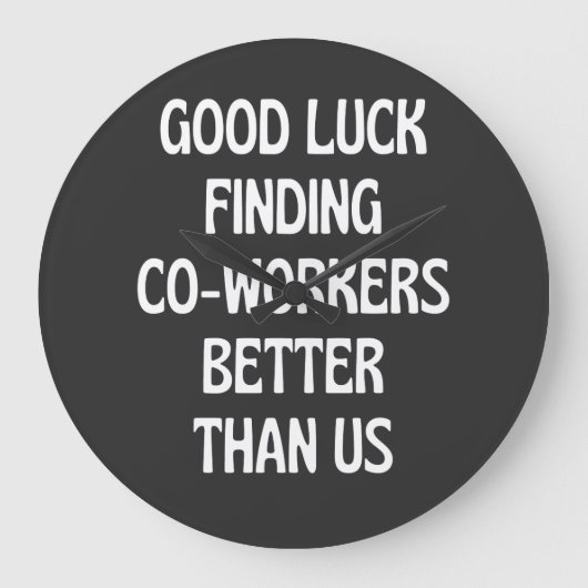 Veel succes bij het vinden van collega's beter dan grote klok (Voorkant)