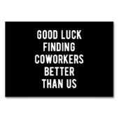 Veel succes bij het vinden van collega's beter dan kaart (Voorkant)