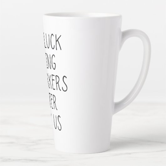 Veel succes bij het vinden van collega's beter dan latte mok (Rechts)