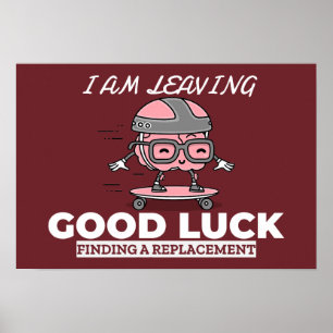 Veel succes bij het vinden van een vervanger - Bra Poster