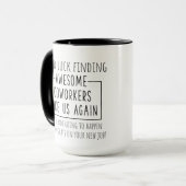 Veel succes bij het vinden van geweldige medewerke mok (Voorkant links)