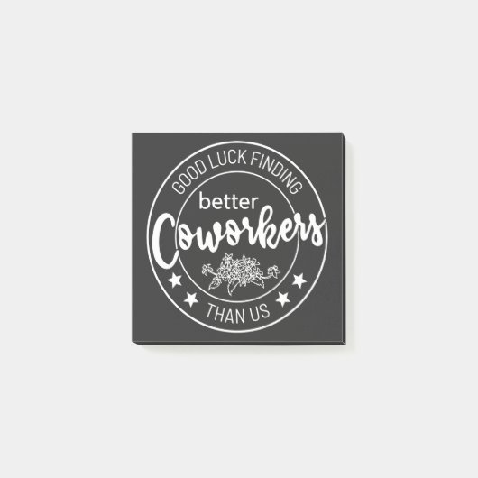 veel succes bij het zoeken naar betere medewerkers post-it® notes (Voorkant)