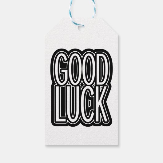 Veel Succes Cadeaulabel (Achterkant)