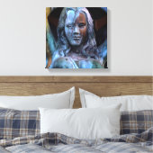 Veel succes canvas afdruk (Insitu (Slaapkamer))