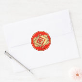 Veel succes Chinees Nieuwjaar Sticker (Envelop)