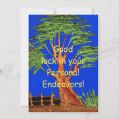 Veel succes in uw persoonlijke inspanningen! Blijf Bedankkaart (Voorkant)