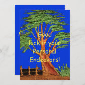 Veel succes in uw persoonlijke inspanningen! Blijf Bedankkaart (Voorkant / Achterkant)