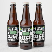 Veel succes met het lezen van St Patricks Day Disc Bier Etiket (Flessen)