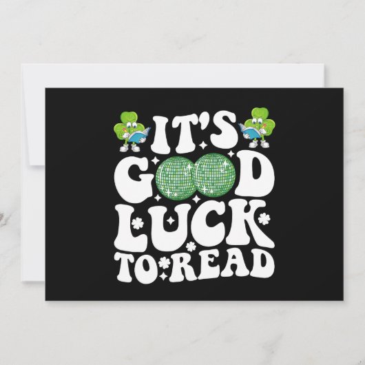 Veel succes met het lezen van St Patricks Day Disc Kaart (Voorkant)