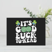 Veel succes met het lezen van St Patricks Day Disc Kaart (Staand voorkant)