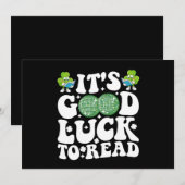 Veel succes met het lezen van St Patricks Day Disc Kaart (Voorkant / Achterkant)