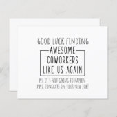 Veel succes met het vinden van geweldige collega's (Voorkant / Achterkant)