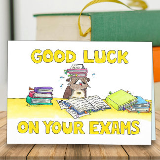 Veel succes met je examens Groet Kaart
