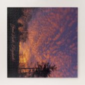 Veel succes naam mooie zonsopgang wolken legpuzzel (Horizontaal)