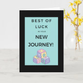 Veel succes op je nieuwe reis! - kaart (Gele Bloem)