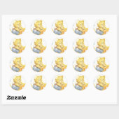 Veel succes ronde sticker (Vel)