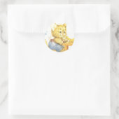 Veel succes ronde sticker (Tas)