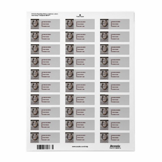 Veel succes rustieke Hoefijzer design labels (Full Sheet)