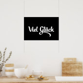 Veel succes | Veel Succes Duitse Taal Poster (Keuken)
