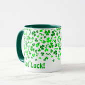 Veel Succes Vierbladige Klaver Shamrocks Persoonli Mok (Voorkant links)