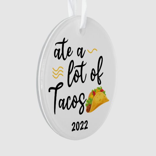 Veel Tacos, Taco 2022 Kerstmis Ornament (voorkant)