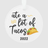 Veel Tacos, Taco 2022 Kerstmis Ornament (achterkant)