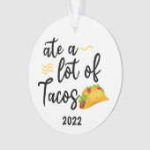 Veel Tacos, Taco 2022 Kerstmis Ornament (voorkant)