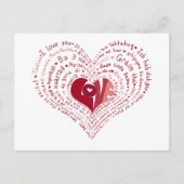 Veel talen van het Briefkaart van de Liefde (Voorkant)