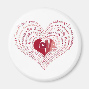 Veel Talen van Liefde Magnet